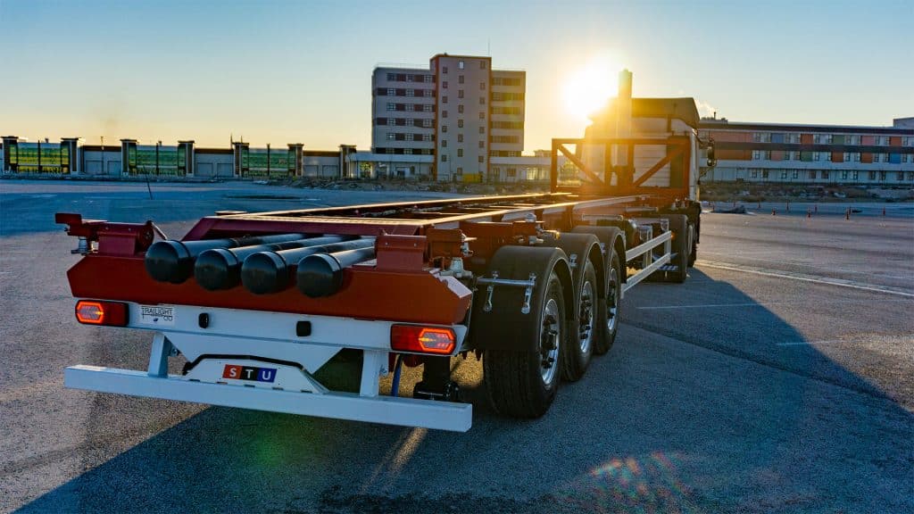 Container Trailer and tipping models are producing by STU TRAILERS.